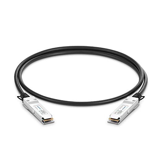 QSFPTEK 40G QSFP DAC Kabel, 0,5 m Passives Direktanschlusskupfer-Twinax 40G DAC Kabel, kompatibel mit Cisco QSFP-H40G-CU50CM von QSFPTEK