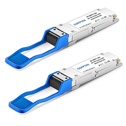 QSFPTEK Cisco QSFP-40G-LR4 Optisches Transceiver-Modul, 40GBASE-LR4 QSFP+, 1310 nm, 10 km, 2 Stück von QSFPTEK