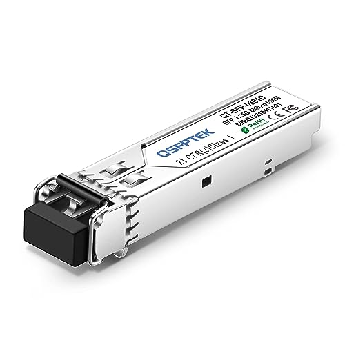 QSFPTEK Gigabit SFP Modul 1000BASE-SX 850nm 550m DDM Multimode LC Mini-GBIC Transceiver Kompatibel für Juniper EX-SFP-1GE-SX/QFX-SFP-1GE-SX QSFPTEK Gigabit SFP Modul 1000BASE-SX 850nm 550m DDM Multimode LC Mini-GBIC Transceiver Kompatibel für Juniper EX-SFP-1GE-SX/QFX-SFP-1GE-SX von QSFPTEK