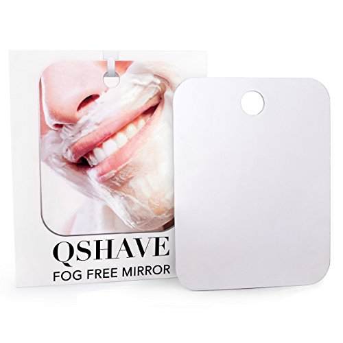 QSHAVE Fogless Shower Mirror Large Size with Suction Hook and Adhesive Hook Perfect for Shaving QSHAVE Fogless Shower Mirror Large Size with Suction Hook and Adhesive Hook Perfect for Shaving von QSHAVE