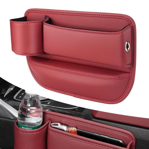 QSJKLC Aufbewahrungsbox für Autositze für Alfa Romeo Giulia Stelvio 159 147 156 166 Giulietta MITO GT 4C, Autositz Gap Organizer Storage Box Auto Mittelkonsole, Vordersitzen Seitentasche,B-Red QSJKLC Aufbewahrungsbox für Autositze für Alfa Romeo Giulia Stelvio 159 147 156 166 Giulietta MITO GT 4C, Autositz Gap Organizer Storage Box Auto Mittelkonsole, Vordersitzen Seitentasche,B-Red von QSJKLC