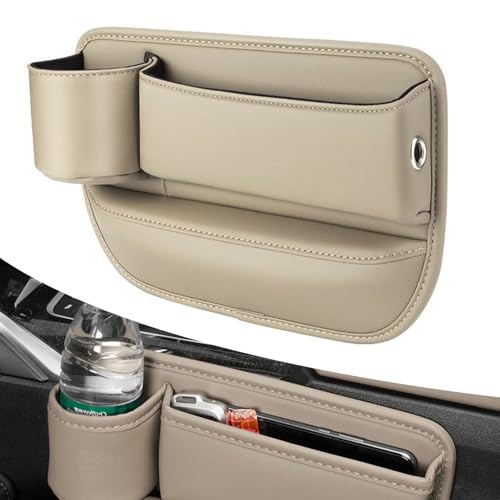 QSJKLC Aufbewahrungsbox für Autositze für Alfa Romeo Giulietta 145 146 147 155 156 159 164 166 SZ 4C 8C, Autositz Gap Organizer Storage Box Auto Mittelkonsole, Vordersitzen Seitentasche,B-Beige QSJKLC Aufbewahrungsbox für Autositze für Alfa Romeo Giulietta 145 146 147 155 156 159 164 166 SZ 4C 8C, Autositz Gap Organizer Storage Box Auto Mittelkonsole, Vordersitzen Seitentasche,B-Beige von QSJKLC