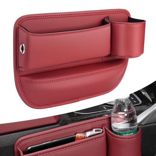 QSJKLC Aufbewahrungsbox für Autositze für Alfa Romeo Giulietta Mito 159 GTA, Autositz Gap Organizer Storage Box Auto Mittelkonsole, Vordersitzen Seitentasche,A-Red QSJKLC Aufbewahrungsbox für Autositze für Alfa Romeo Giulietta Mito 159 GTA, Autositz Gap Organizer Storage Box Auto Mittelkonsole, Vordersitzen Seitentasche,A-Red von QSJKLC