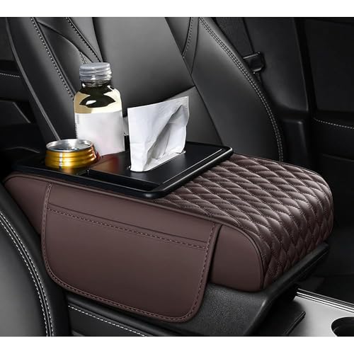 Auto Armlehnen Polster für Audi A6 A8 A3 A4 A5 A7 Q3 Q5 Q7 Q8 TT R8 e tron Q4 e tron,Mittelkonsole Armlehnenabdeckung Armlehnenschoner Mit Organizer Taschen Schutz Innenraum Zubehör,Brown Auto Armlehnen Polster für Audi A6 A8 A3 A4 A5 A7 Q3 Q5 Q7 Q8 TT R8 e tron Q4 e tron,Mittelkonsole Armlehnenabdeckung Armlehnenschoner Mit Organizer Taschen Schutz Innenraum Zubehör,Brown von QSLLLY