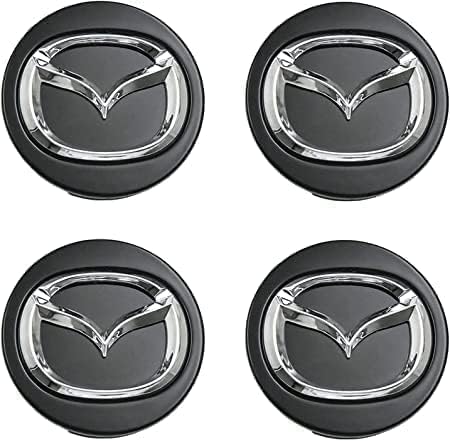 QSLLLY 4 Stück Auto Radnabenkappen für Mazda CX-30 2019-2023 Nabendeckel Radnabendeckel Felgendeckel Felgenkappen Wheel Caps Nabenkappen Radkappe Radnabenabdeckung,A von QSLLLY