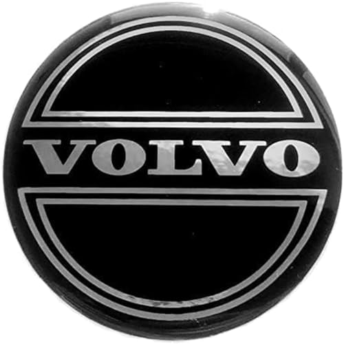 QSLLLY 4 Stück Auto Radnabenkappen für Volvo 55mm,Nabendeckel Radabdeckung Radnabendeckel Wasserdicht Staubdicht langlebig Reifen Felgen Zubehör von QSLLLY
