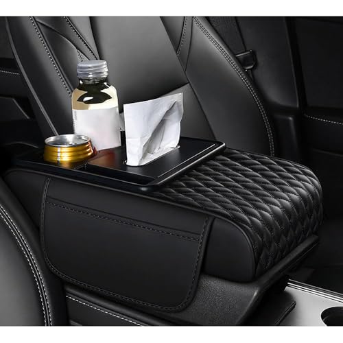 QSLLLY Auto Armlehnen Polster für Avancier Crossroad Crosstour Edix Elysion FIT Insight Inspire,Mittelkonsole Armlehnenabdeckung Armlehnenschoner Mit Organizer Taschen Schutz Innenraum Zubehör von QSLLLY