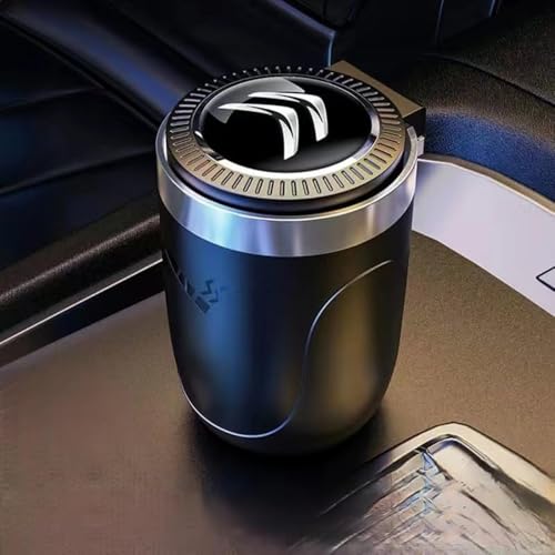 QSLLLY Autoaschenbecher für Citroen C5 Aircross 2017-2022,Mit Deckel Tragbarer Fahrzeug Aschenbecher Abnehmbarer Easy Clean Up Innenraum Zubehör von QSLLLY