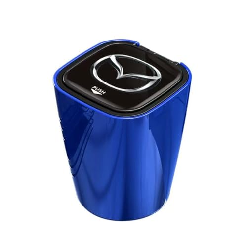 QSLLLY Autoaschenbecher für Mazda 3 2 6 Atenza Axela Mx3 Mx5 Cx-5 Cx-3,Mit Deckel Tragbarer Fahrzeug Aschenbecher Abnehmbarer Easy Clean Up Innenraum Zubehör,A-normal von QSLLLY