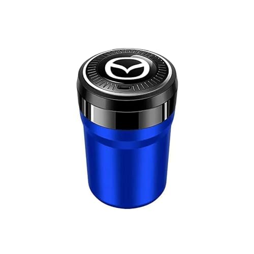 QSLLLY Autoaschenbecher für Mazda 3 Mazda 6 Axela ATENZA CX4 CX5 CX30,Mit Deckel Tragbarer Fahrzeug Aschenbecher Abnehmbarer Easy Clean Up Innenraum Zubehör,C-normal von QSLLLY