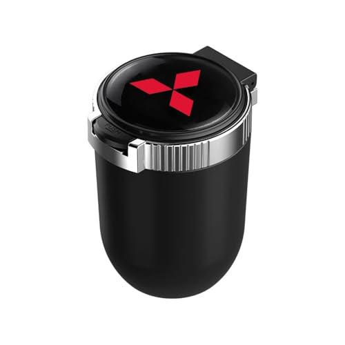 QSLLLY Autoaschenbecher für Mitsubishi Attrage (A10) 2013-2019,Mit Deckel Tragbarer Fahrzeug Aschenbecher Abnehmbarer Easy Clean Up Innenraum Zubehör,A-normal von QSLLLY