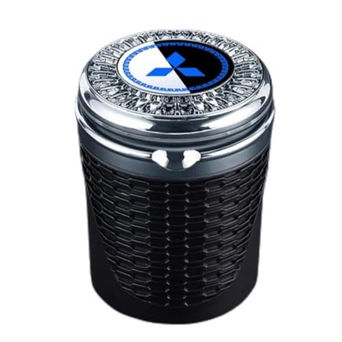 QSLLLY Autoaschenbecher für Mitsubishi Eclipse/Eclipse Cross /L200 /Outlander/Pajero/ASX,Mit Deckel Tragbarer Fahrzeug Aschenbecher Abnehmbarer Easy Clean Up Innenraum Zubehör,A-normal von QSLLLY
