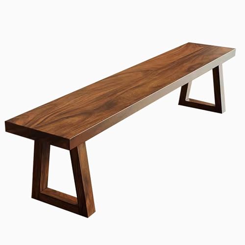 Terrassen Gartenbank für den Außenbereich, Holzbank Ohne Rückenlehne, Starke Tragfähigkeit für Haus, Garten, Rasen, Veranda, Park, Hinterhof(160x30x45 cm/63x12x18 in) von QSNYJPL