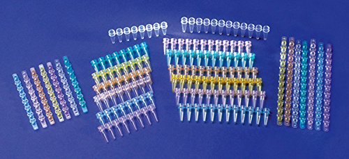 QSP 077081C Microtube und Kappe im 8 Streifen mit Alphanumerischer Beschriftung, naturfarben von Labsystems