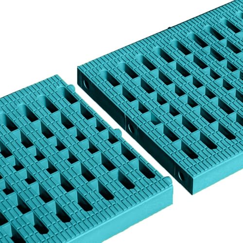 2 Pcs Outdoor Entwässerungsrinne Gitterrost, Abflussgitter Kunststoff Antirutsch Spleißbar Regenrinnensiebe Garagenbodenablaufsieb Für Garten Boden(Green,25x25cm (10"x10")) von QSPNVFB