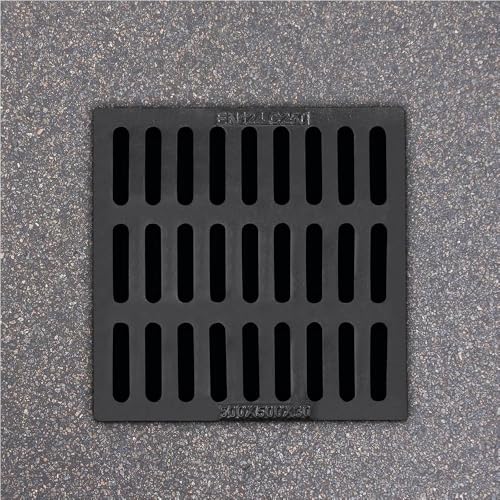 50x50cm Entwässerungsrinne Gusseisen Abflussgitter, Outdoor Gitterrost Regenwasser Entwässerungsabdeckung Für Gehweg Garage Boden Garten von QSPNVFB