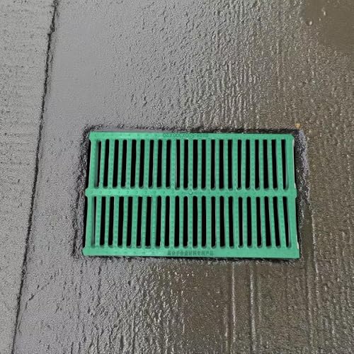 Abflussgitter Kunststoff Schmaler Entwässerungsrinne, Antirutsch Pool Kanalgitter Regenrinnensiebe, Duschrinne Bodenablauf Für Hof Badezimmer(Green,50x25cm(19.5"x10")) von QSPNVFB