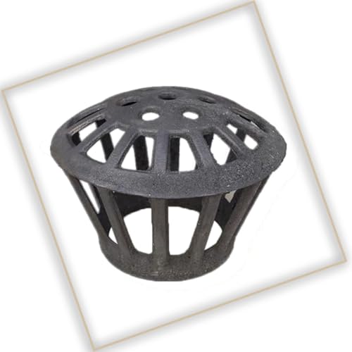 Balkon Bodenablauf Gusseisen Dachbodenablauf 7.5cm 11cm 16cm Rund Abflussgitter Terrassenrinnen Anti-blockierend Regenrinnensiebe Für Garten Boden(16cm/6inch) von QSPNVFB