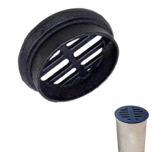 Bodenablauf Gusseisen Gitterrost Rund Abflussgitter Anti-blockierend Filter Dach Kanalrost Entwässerungsabdeckung Für Garten Boden Balkon(16cm/6inch) von QSPNVFB