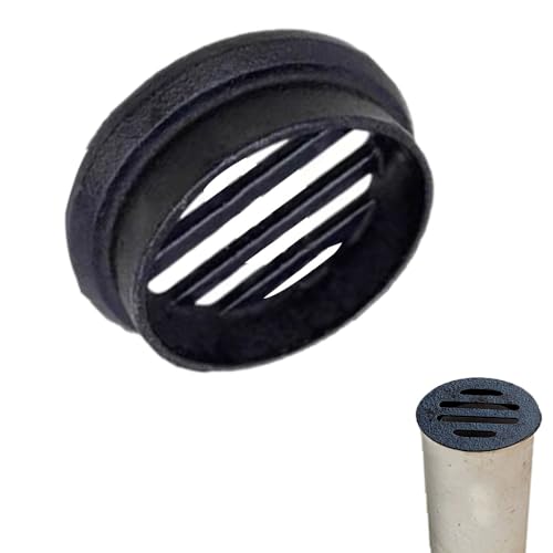 Bodenablauf Gusseisen Gitterrost Rund Abflussgitter Anti-blockierend Filter Dach Kanalrost Entwässerungsabdeckung Für Garten Boden Balkon(7.5cm/3inch) von QSPNVFB