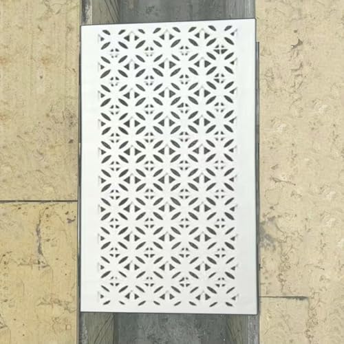 Entwässerungsrinne Garten Kanalgitter, Kunststoff Abflussgitter Entwässerungsabdeckung, Außenbereich Regenrinnensiebe Für Garage Pool Küche(C,50x30cm(19.5"x12")) von QSPNVFB