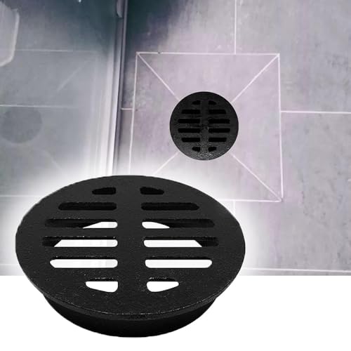 Garten Bodenablauf Rund Gitterrost, Gusseisen Abflussgitter Hofablauf 5cm 8cm 11cm Anti-blockierend Entwässerungsrost Für Außenbereich Dach Balkon(20cm/8inch) von QSPNVFB