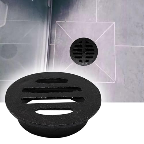 Garten Bodenablauf Rund Gitterrost, Gusseisen Abflussgitter Hofablauf 5cm 8cm 11cm Anti-blockierend Entwässerungsrost Für Außenbereich Dach Balkon(8.3cm/3.3inch) von QSPNVFB