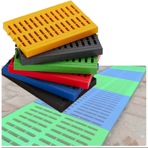 Kunststoff Abflussgitter Außenbereich Bodenablauf 20x30 25x30 30x30cm Entwässerungsrinne Gitterrost, Küche Garten Ablaufrinne Regenrinnensiebe(Blue,20x30cm(8"x12")) von QSPNVFB