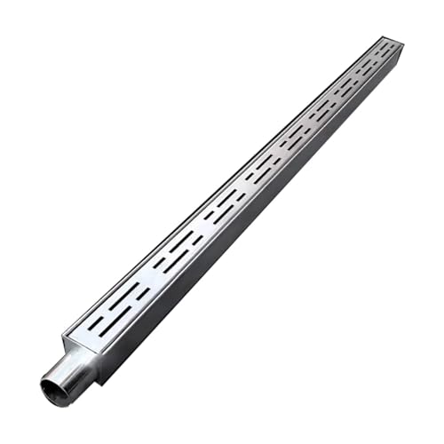 Lineare Entwässerungsrinne Edelstahl Ablaufrinne Für Garten Pflastersteine, Schmaler Bodenablauf Duschrinne, Outdoor Pool Rinnenablauf Gitterrost(5x5cm(2"x2")) von QSPNVFB