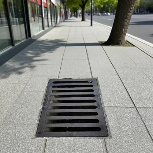 Metall Abflussgitter Regenrinnensiebe Gusseisen Gitterrost Entwässerungsrinne 50x20 50x30 50x50cm Entwässerungsabdeckung Für Außenbereich Garage(50x20cm(20"x8")) von QSPNVFB
