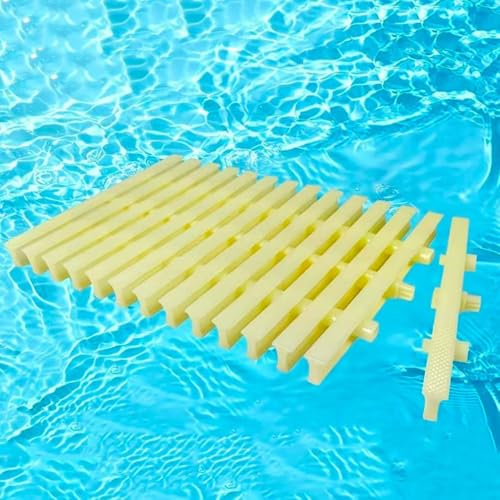 Pool Überlaufgitter Spleißbar Abflussgitter Dachrinne Überlaufrinne, Kunststoff Schwimmbad Gitterabdeckung Rinnenrost Für Garten Badezimmer Küche(35x100cm(14"x39")) von QSPNVFB