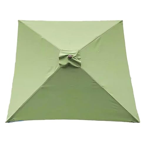 QSPNVFB Quadratisch Terrassenschirm Überdachung 2x2m Ersatztuch 4 Arme Ersatz-Sonnenschirm-Stoff Ersatzdach UV-Schut Strandschirm Baldachin Ersatzbezug(Green) von QSPNVFB