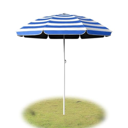 QSPNVFB Streifen Sonnenschirm Strand Ø150cm Rund Gartenschirm Tragbarer Strandschirm UV-Schutz Klein Markttischschirm Camping Picknick-Schirm Wasserdicht QSPNVFB Streifen Sonnenschirm Strand Ø150cm Rund Gartenschirm Tragbarer Strandschirm UV-Schutz Klein Markttischschirm Camping Picknick-Schirm Wasserdicht von QSPNVFB