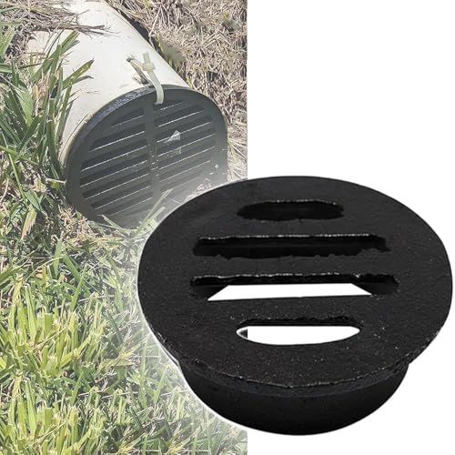 Rund Abflussgitter Bodenablauf Gusseisen Entwässerungsabdeckung 11cm 20cm Anti-blockierend Entwässerungsrost Filter Für Garten Balkon Dach Hof(50mm/2inch) von QSPNVFB