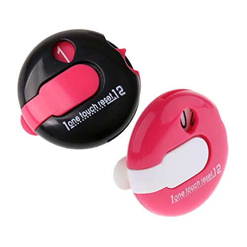 QSTDGVPW 3er Pack Clips Zur Golf Score Verfolgung, Schwarz+Rosa von QSTDGVPW