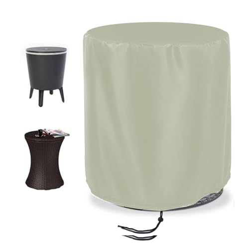 QSTGX StaubschutzhüLle füR GartenmöBel Abdeckplane füR GartenmöBel Allwetterschutz Allzweck für runde Gartentische und Stühle(A,150X90CM) von QSTGX