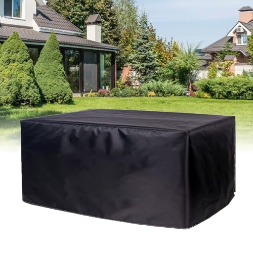 QSTGX Terassenmöbel Abdeckung 210D Wasserdichtes Oxford Tuch, Staubdicht, Langlebig und Leicht, Geeignet für Tisch Stuhl, Gartentisch Abdeckung(200x100x50cm) von QSTGX