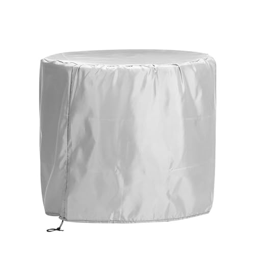 QSTGX Terrassen Tisch Abdeckplane Outdoor Terrassen Beistelltisch Terrassenmöbel Schutzabdeckungen Wasserdicht Runde Tischdecke 420D Oxford(80x80cm) von QSTGX