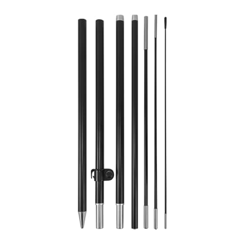 QSUM Feder-Fahnenmast-Set, 2,4 m, windstille Werbung, Fahne Federflaggenmast für Werbegeschäft von QSUM