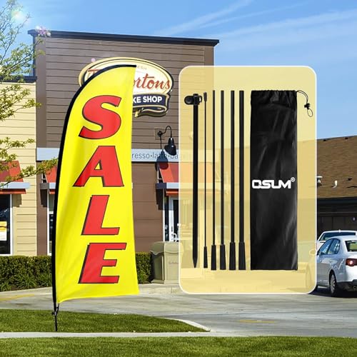 Verkauf Feder Swooper Flagge and Pole Kit - SALE Gelbes Schild mit Roten Text Verkauf Feder Swooper Flagge and Pole Kit - SALE Gelbes Schild mit Roten Text von QSUM