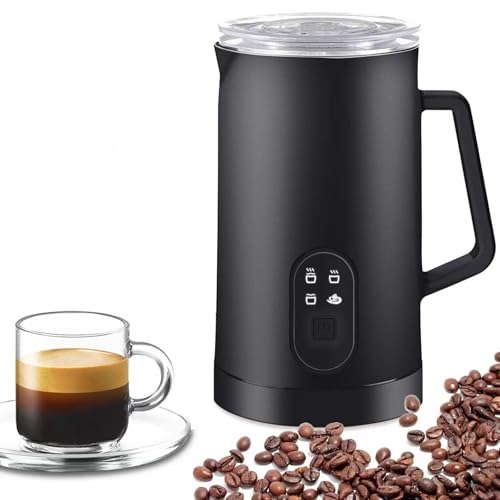 MilchaufschäUmer, Elektrischer MilchaufschäUmer, Automatischer Heiß- Und Kalt MilchaufschäUmer, 350 Ml GroßEr Elektrischer Milchdampfer FüR Latte, Cappuccino, HeißE Schokolade,Black MilchaufschäUmer, Elektrischer MilchaufschäUmer, Automatischer Heiß- Und Kalt MilchaufschäUmer, 350 Ml GroßEr Elektrischer Milchdampfer FüR Latte, Cappuccino, HeißE Schokolade,Black von QSWLHLYY