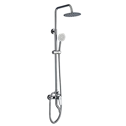 Hochdruck -Niederschlags -Duschkopf und Handheld -Duschkombination, hohe Flussbaddusche mit Höhe/Winkel Verstellbarer Verlängerungsarm von QSYJCCXD