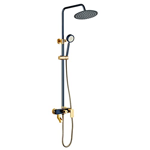 Hochdruckregen Duschkopf, Handheld -Duschkombination mit Höhe/Winkel Verstellbarer Verlängerungsarm, 3 Funktionen 2 in 1 Hochfluss -Badezimmerdusche von QSYJCCXD