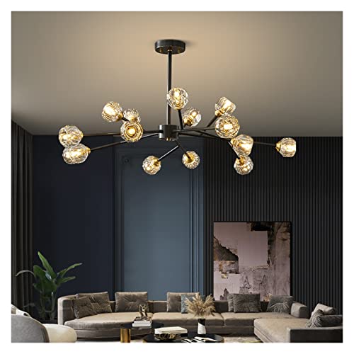 LED Moderne Kronleuchterlampe, moderne leichte luxuriöse Kronleuchter Wohnzimmerlampe Einfache Atmosphäre Kupferkristalllampe Dekoration Esszimmer Schlafzimmer - Lampe, moderne LED -Kronleuchter, von QSYJCCXD