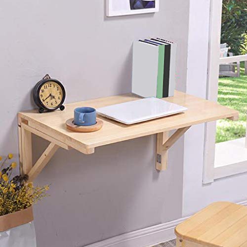 QSYJCCXD Down Tisch mit Wand montiertem Tisch, Home Office Computer Schreibtisch, platzsparende Hangentisch für Lernen, Schlafzimmer, Bad oder Balkon (gelb 140 * 50 cm/55 von QSYJCCXD