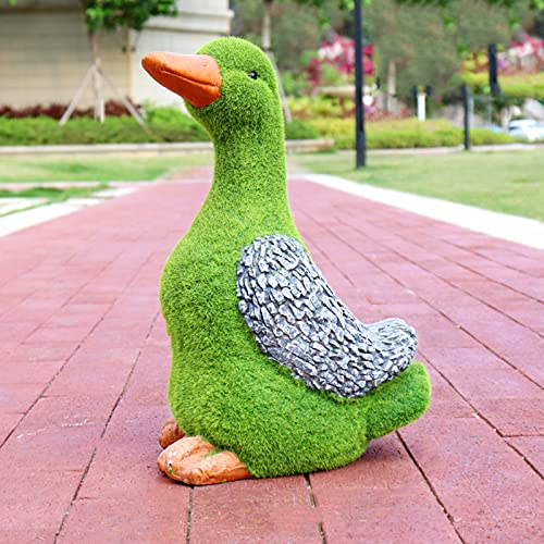 QSYJCCXD Garten Versperrte Kaninchenstatue-Dekor-Oster Moos Bunny Figuren Ornament, künstliches Rasen Tier, grüne Umwelt wasserdichte FRP, für Patio Lawn Yard, K. von QSYJCCXD
