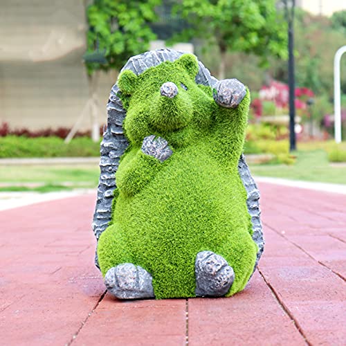 QSYJCCXD Garten Versperrte Kaninchenstatue-Dekor-Oster Moos Bunny Figuren Ornament, künstliches Rasen Tier, grüne Umwelt wasserdichte FRP, für Patio Lawn Yard, K. von QSYJCCXD