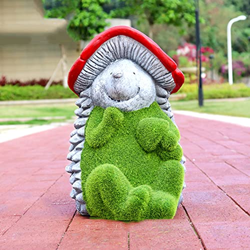 QSYJCCXD Garten Versperrte Kaninchenstatue-Dekor-Oster Moos Bunny Figuren Ornament, künstliches Rasen Tier, grüne Umwelt wasserdichte FRP, für Patio Lawn Yard, K. von QSYJCCXD