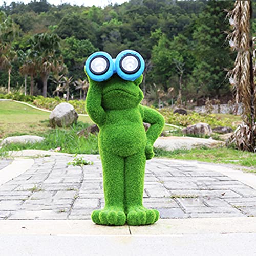 QSYJCCXD Garten Versperrte Kaninchenstatue-Dekor-Oster Moos Bunny Figuren Ornament, künstliches Rasen Tier, grüne Umwelt wasserdichte FRP, für Patio Lawn Yard, K. von QSYJCCXD