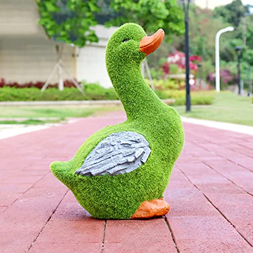 QSYJCCXD Garten Versperrte Kaninchenstatue-Dekor-Oster Moos Bunny Figuren Ornament, künstliches Rasen Tier, grüne Umwelt wasserdichte FRP, für Patio Lawn Yard, K. von QSYJCCXD